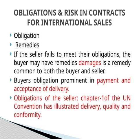 Performance of contract | PPT