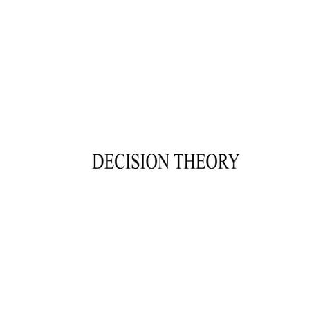 Operations research : Decision Theory, Dynamic Programming, and Replacement a...