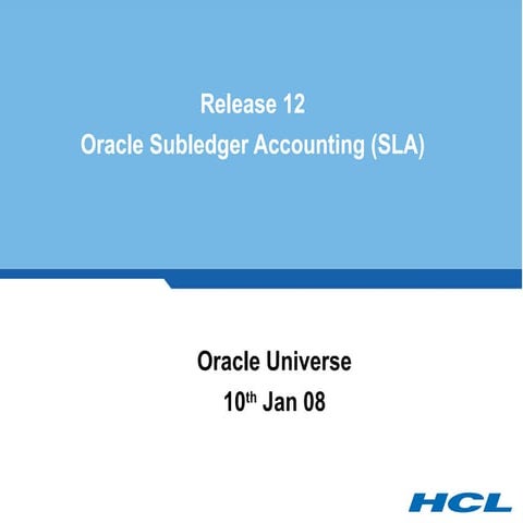 Subledger Accounting in R12,configurtion and definations