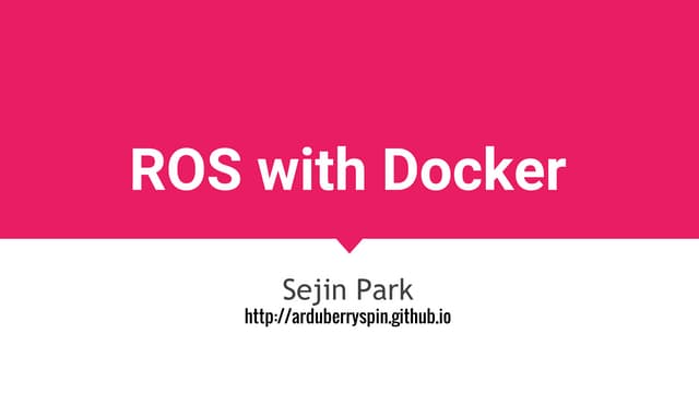 Ros with docker  20151107