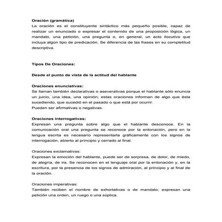 Oración