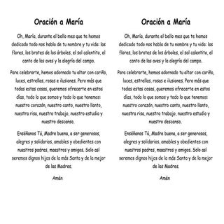 Oración a maría