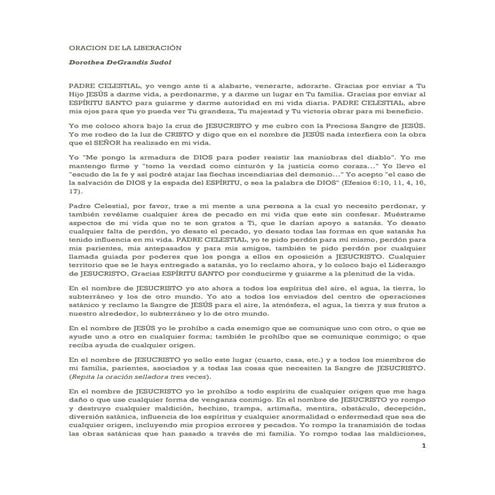 Oraciones de Liberación y Sanación | PDF