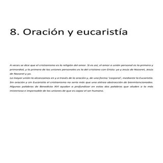 8. Oración y eucaristía
