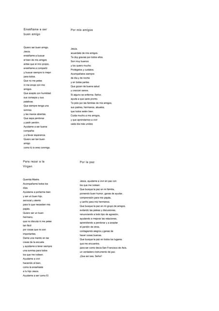 Oraciones enero-y-febrero
