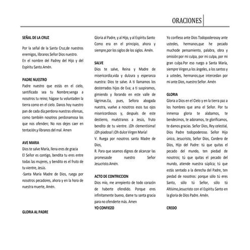 Oraciones 1a comunion