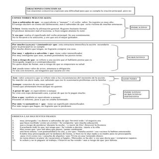 Oraciones concesivas i