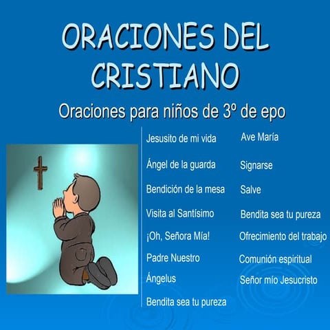 Oraciones del cristiano