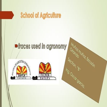 vocabulario utilizado en agronomia