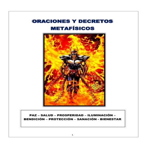 Oraciones y decretos metafisicos