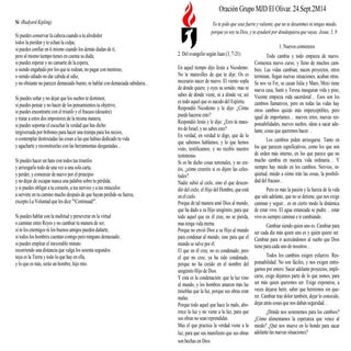 ORACIÓN - Nuevos comienzos