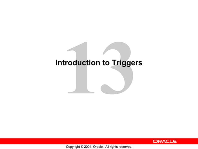 Oracle 10g Forms Lesson 13