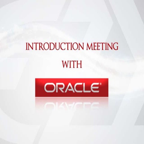 Oracle | PPT