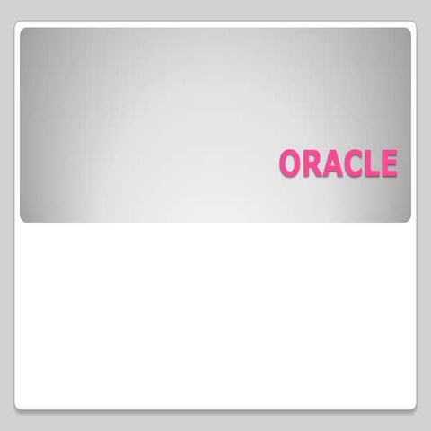 Oracle