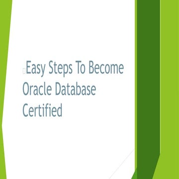Oracle database-certified