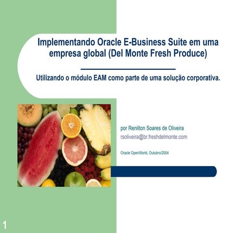 Oracle EAM - Presentation