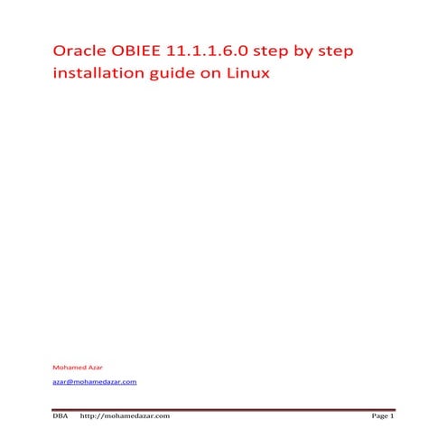 Oracle obiee-11-installation-guide 11.1.1.6.0 | PDF