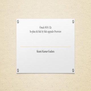 Oracle soa suite 12c upgrade types