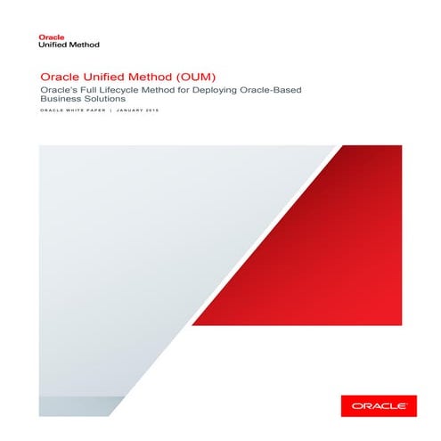 Oracle Unified Method (OUM) 