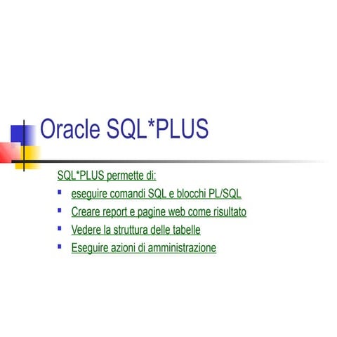 Oracle 2 (sqlplus) | PPT
