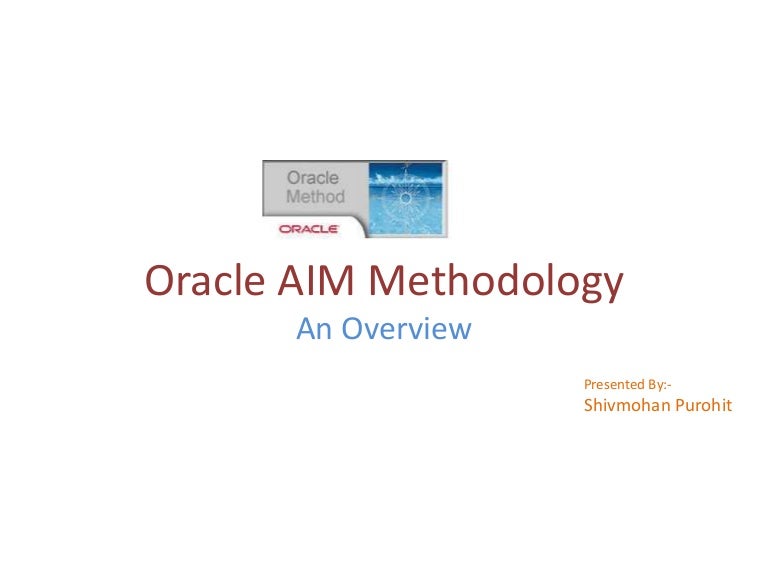 Oracle Aim 3.1