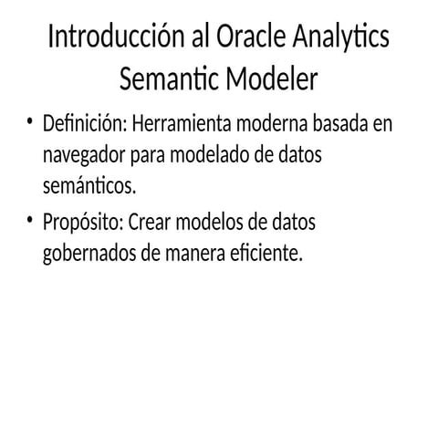 Modelos_Datos_Logicos semantic model oracle | PPTX