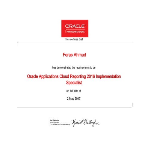Oracle applications cloud user experience 2016 implementation | PDF