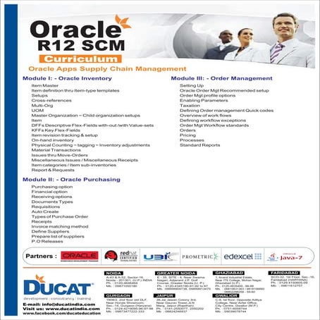 Oracle App's SCM Training In Noida Delhi NCR