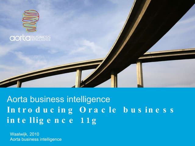 Oracle business intelligence 11g overview by aorta