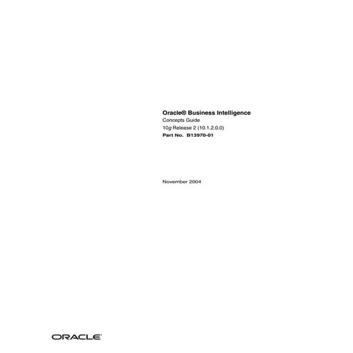 Oracle® business intelligence