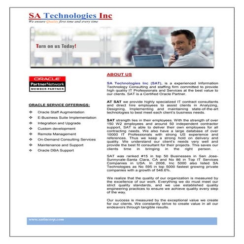 Oracle Consulting Practise