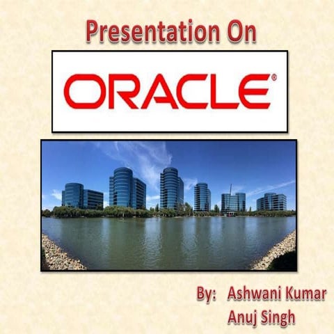 Oracle corporation | PPTX | Computing | Technology & Computing