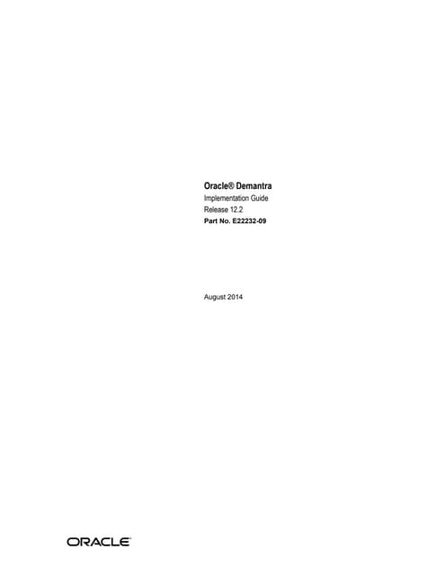 Oracle Demantra Implementation Guide Part E22232 09 Pdf Oracle Demantra Implementation Guide Part E22232 09 Pdf