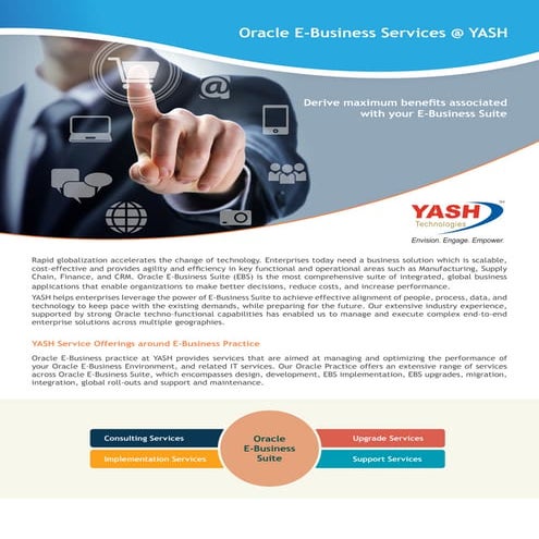 Oracle e business services at yash