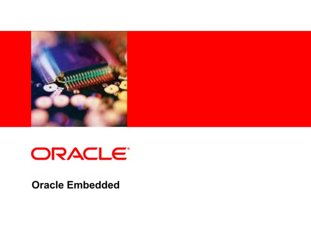 Oracle Embedded