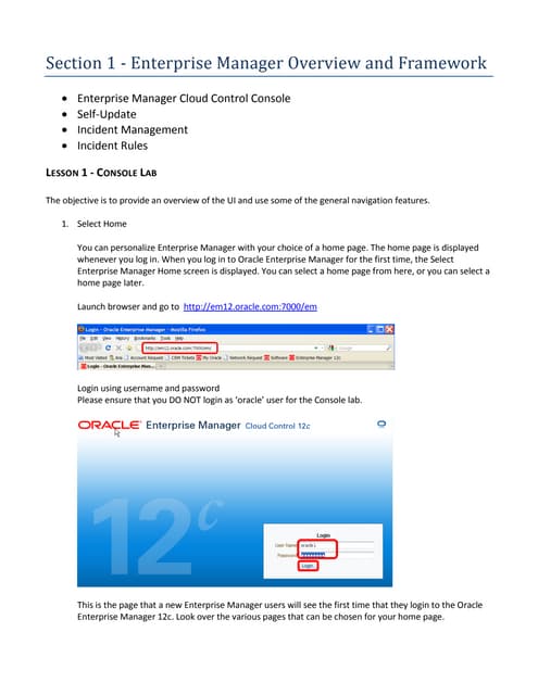 Oracle EMC 12C Grand Tour