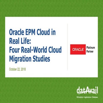 OpenWorld: 4 Real-world Cloud Migration Case Studies