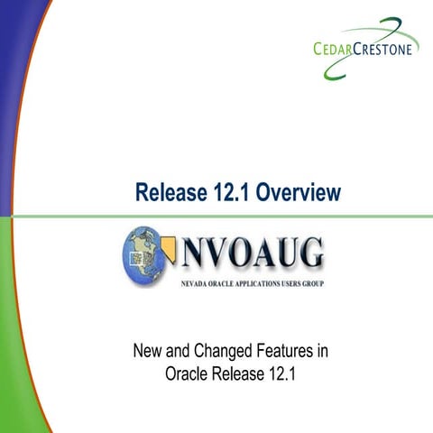 Oracle EBS 12.1 ERP new Features  Presnetation.ppt