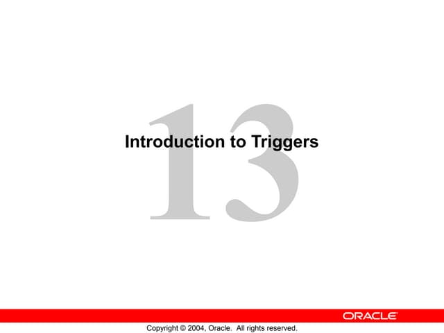 Oracle forms  les013