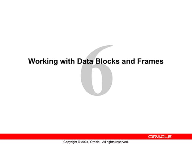 Oracle forms  les06