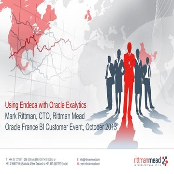 Using Endeca with Oracle Exalytics - Oracle France BI Customer Event, October...