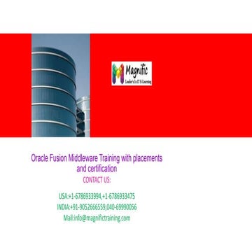 Oracle fusion middleware training with placements and certification