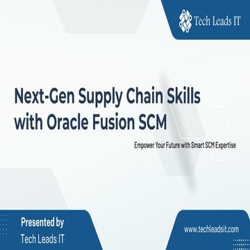 Oracle Fusion SCM Online Training Course
