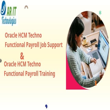Oracle HCM Techno Functional Payroll Job Support | PPTX
