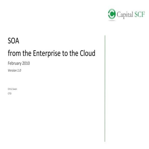 SOA - from the Enterprise to the Cloud
