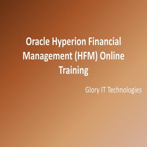 Oracle hyperion financial management