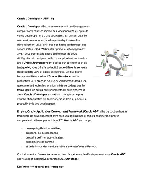 Oracle j developer+adf11g description