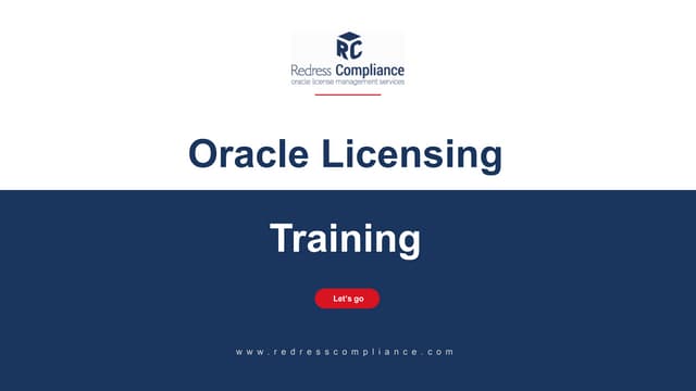 Oracle License Management - Basics