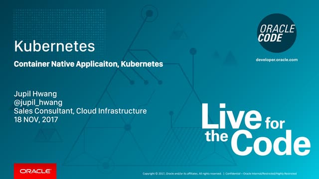 Oracle meetup kubernetes_171118