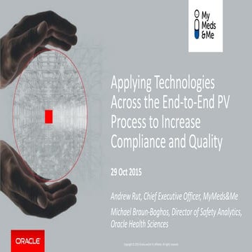 Applying Technologies Across the End-to-End Pharmacovigilance Process ...